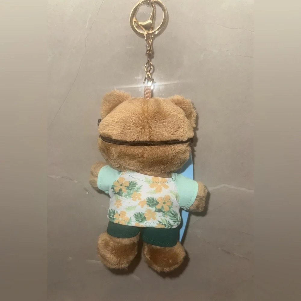 Starbucks China Exclusive Surfer Bearista Keychain - Summer Outing Series - Picture 2 of 2